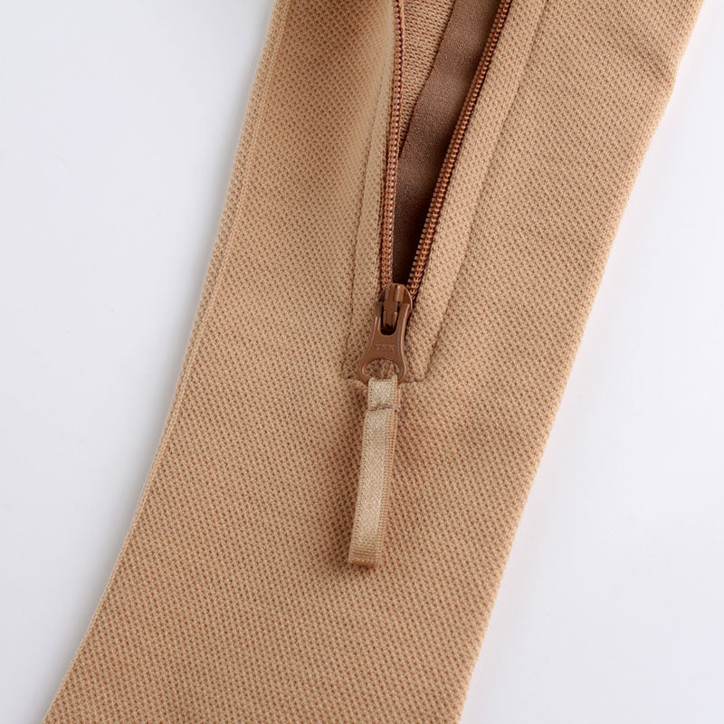 Media de Compresión Alta Médica Cremallera Dedos Libres Unisex 20-30mmHg