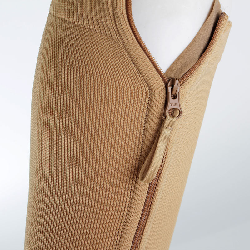 Media de Compresión Alta Médica Cremallera Dedos Libres Unisex 20-30mmHg